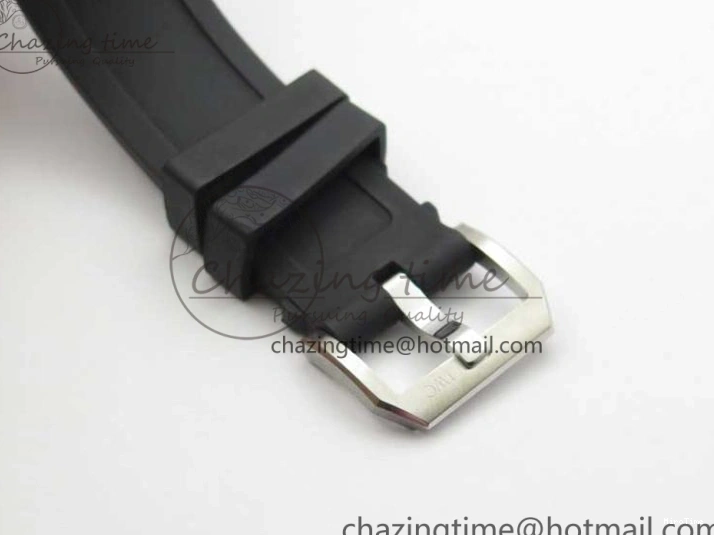 MIROTIME 0327 Aquatimer Chrono IW376702 SS BLS 1:1 Best Edition Black Dial on Black Rubber Strap A WellDesigned 7105